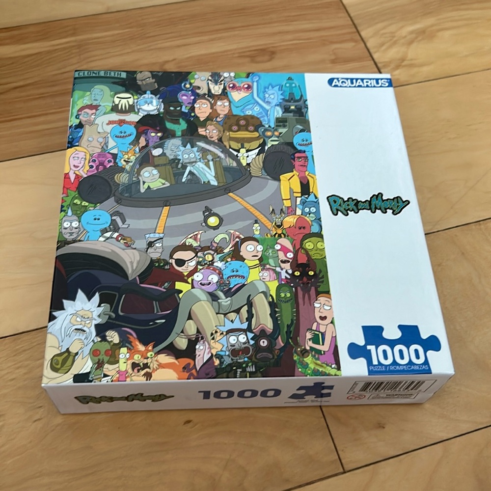 Cartoon Network AQUARIUS Rick and Morty 1000 Piece Puzzle